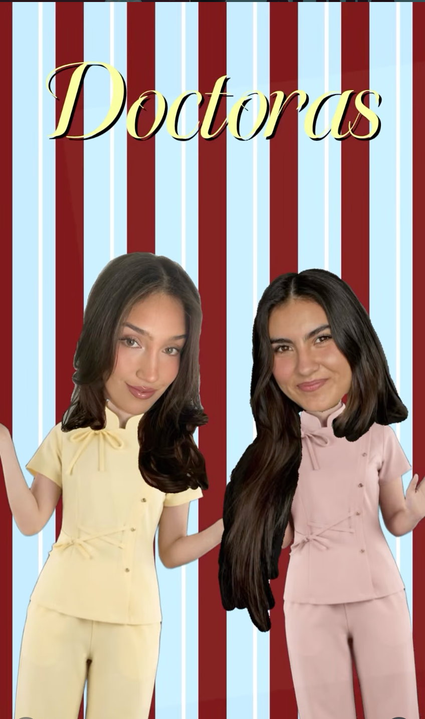 Romina y Catalina en una pieza creativa de su Instagram